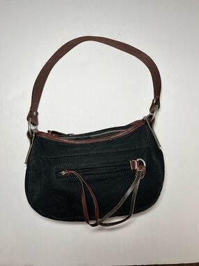 Vtg American Eagle Y2K Boho Grunge Hobo Bag~Purple Lining~Indie Sleaze